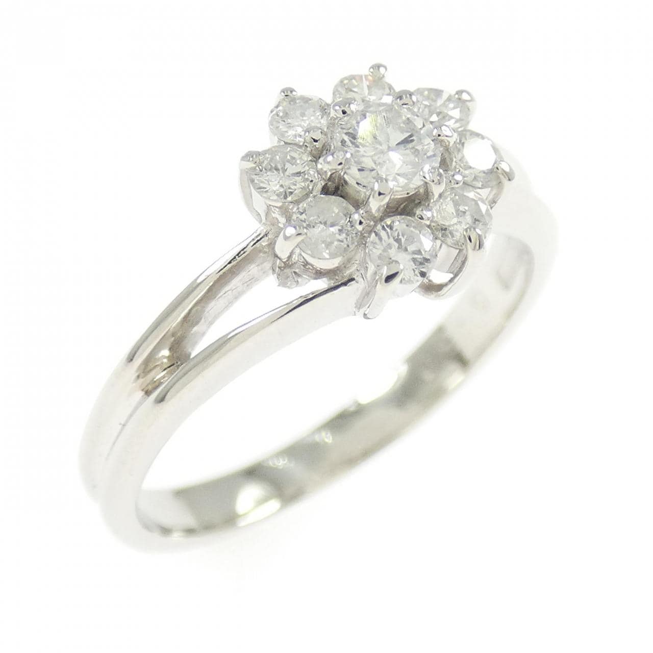 PT900花朵鑽石戒指0.30CT