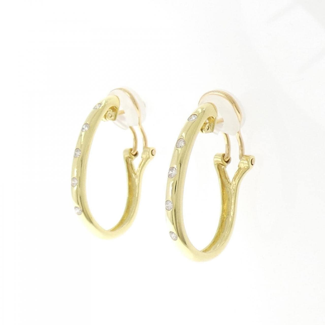 K18YG鑽石耳環/耳夹0.20CT