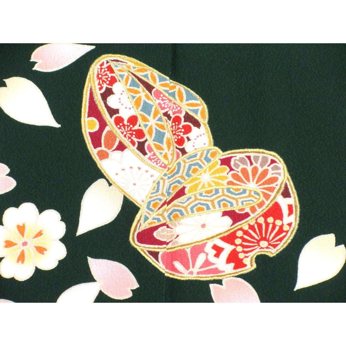 振袖　友禅金彩加工　刺繍入り