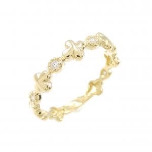 K18YG ダイヤモンド ピンキーリング 0.06CT