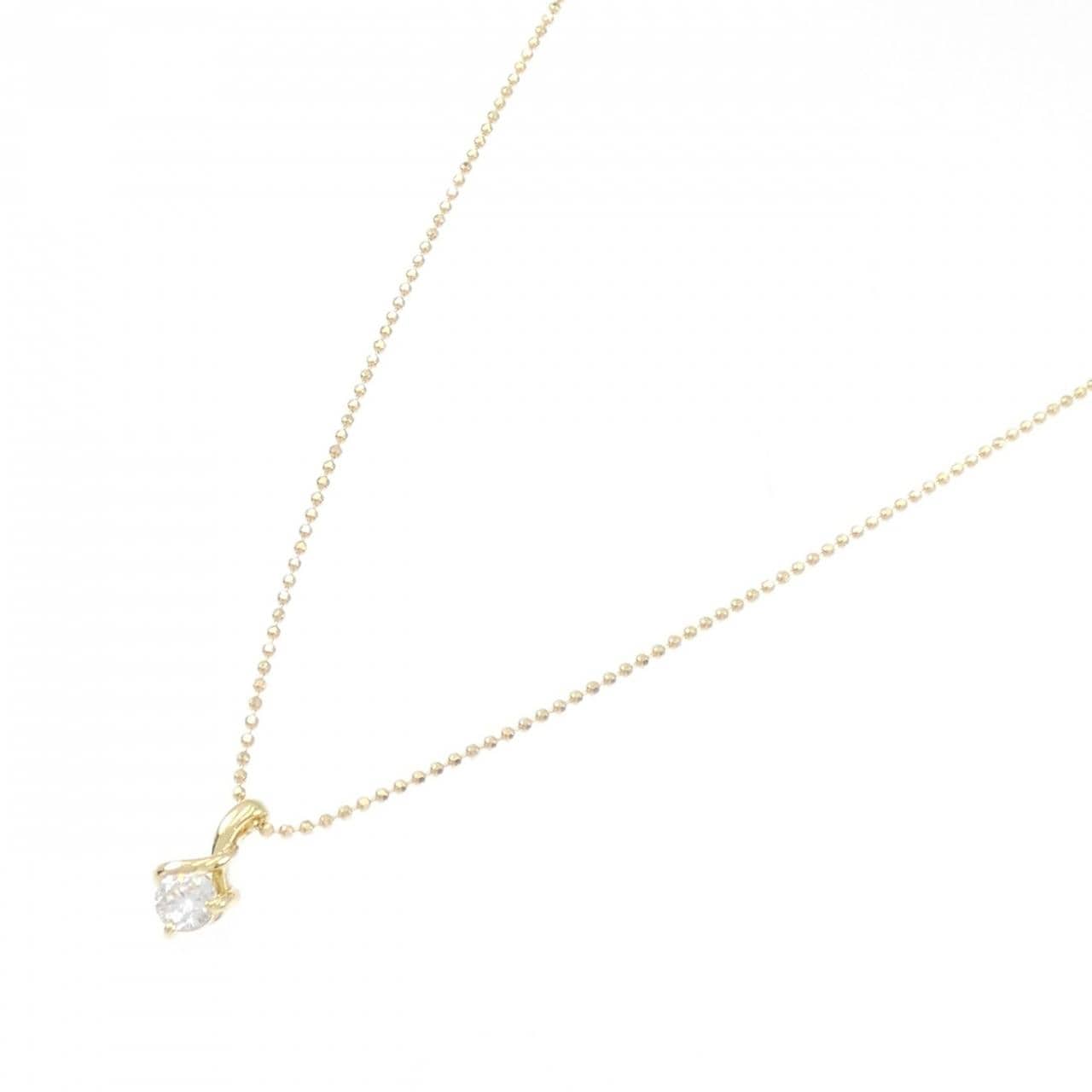 K18YG/750YG Diamond necklace 0.20CT