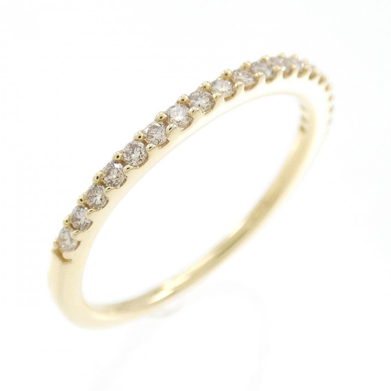 K18YG Half Eternity Diamond Ring 0.13CT