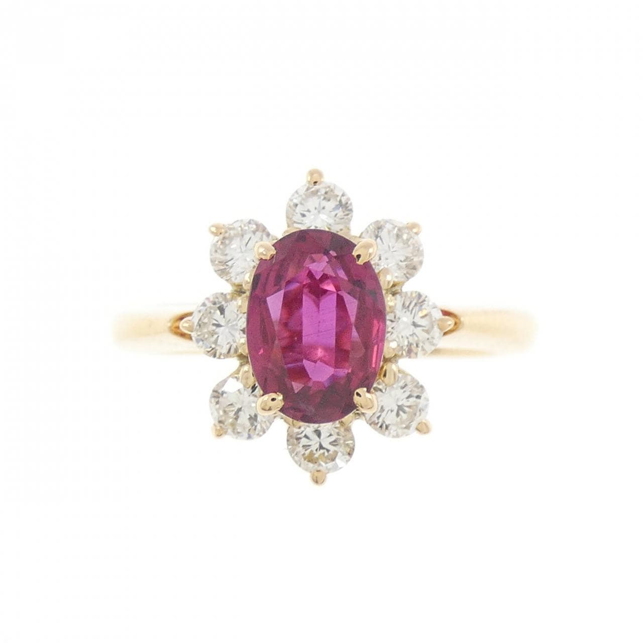 K18PG ルビー リング 0.70CT
