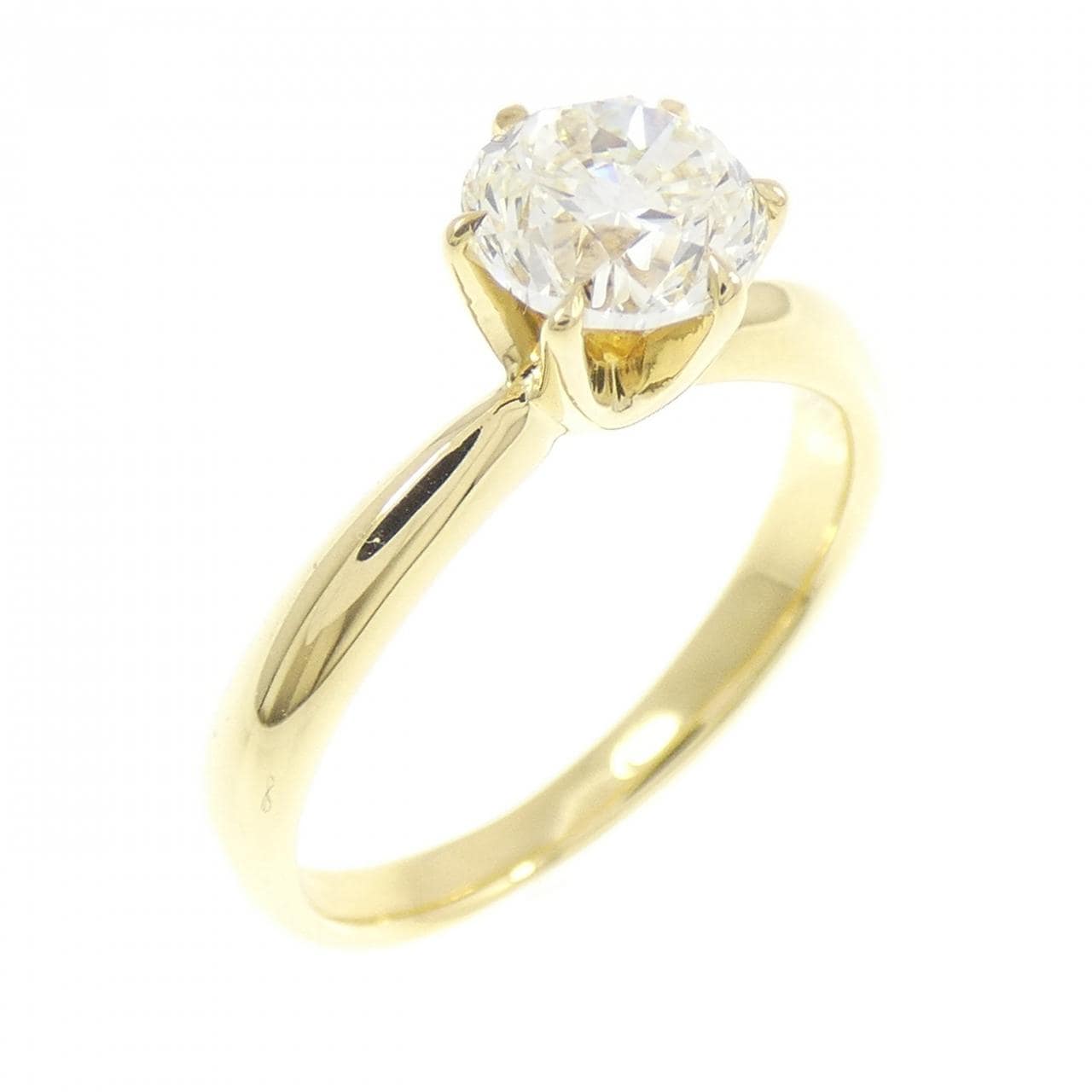 K18YG ダイヤモンド リング 1.002CT I VS2 Poor