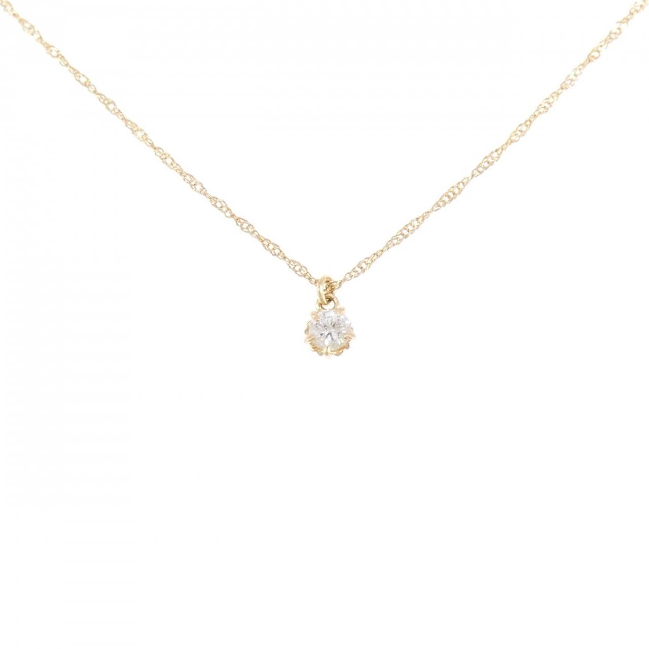 アガット ダイヤモンド ネックレス 0.1CT