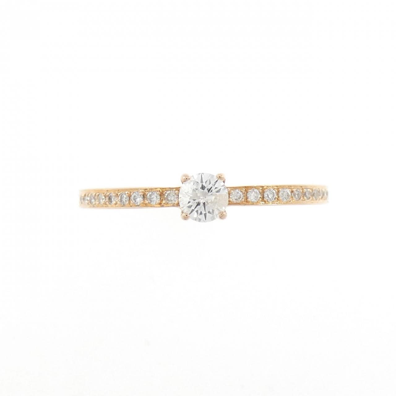 K18PG ダイヤモンド リング 0.107CT