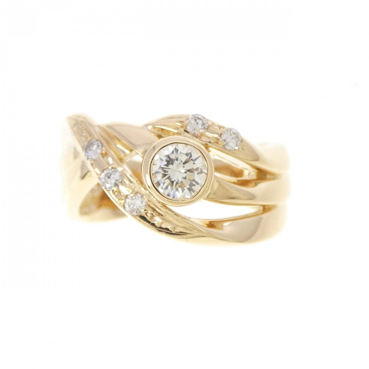 K18YG ダイヤモンド リング 0.29CT