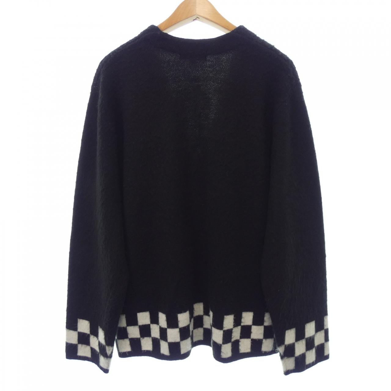 シュプリーム SUPREME BRUSHED CHECKER BOARD カーディガン