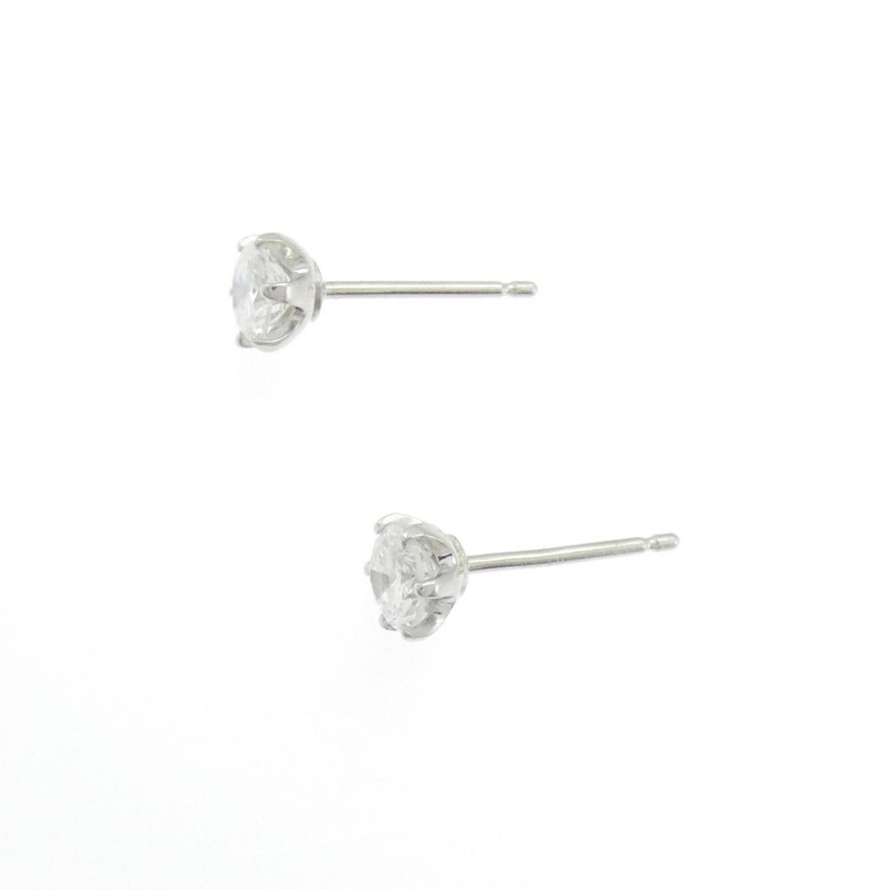 PT850/PT900 ソリティア ダイヤモンド ピアス 0.605CT