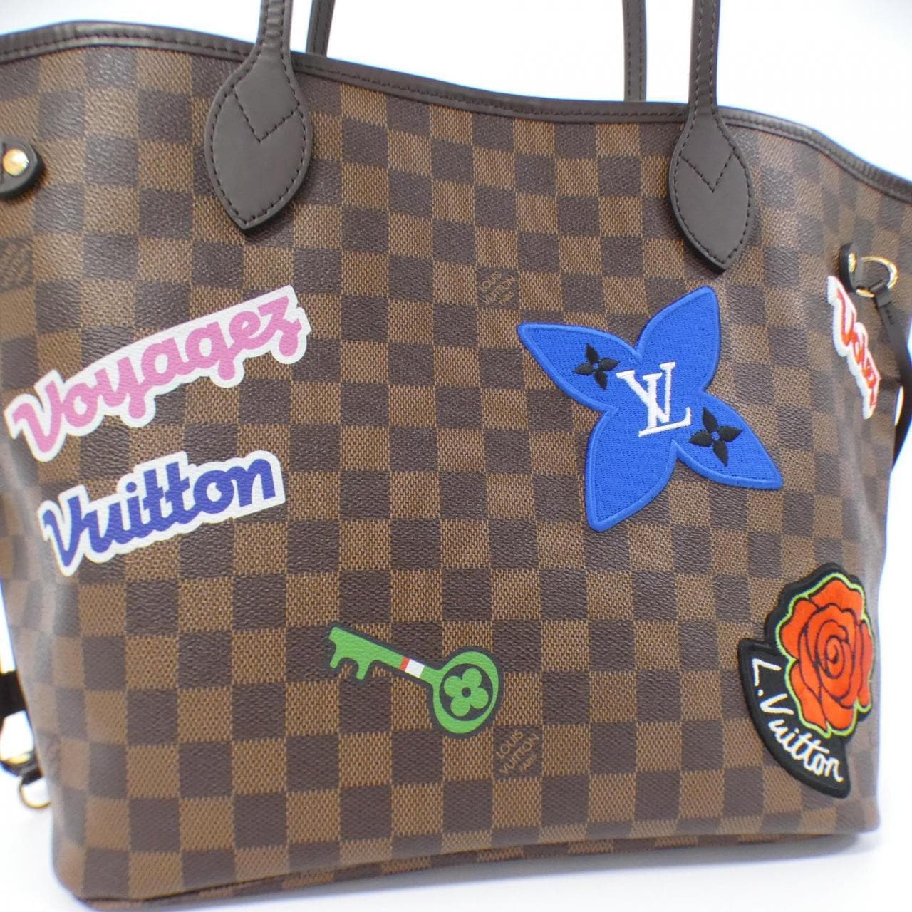 LOUIS VUITTON Damier (LV Stories) Neverfull MM N40049 Bag