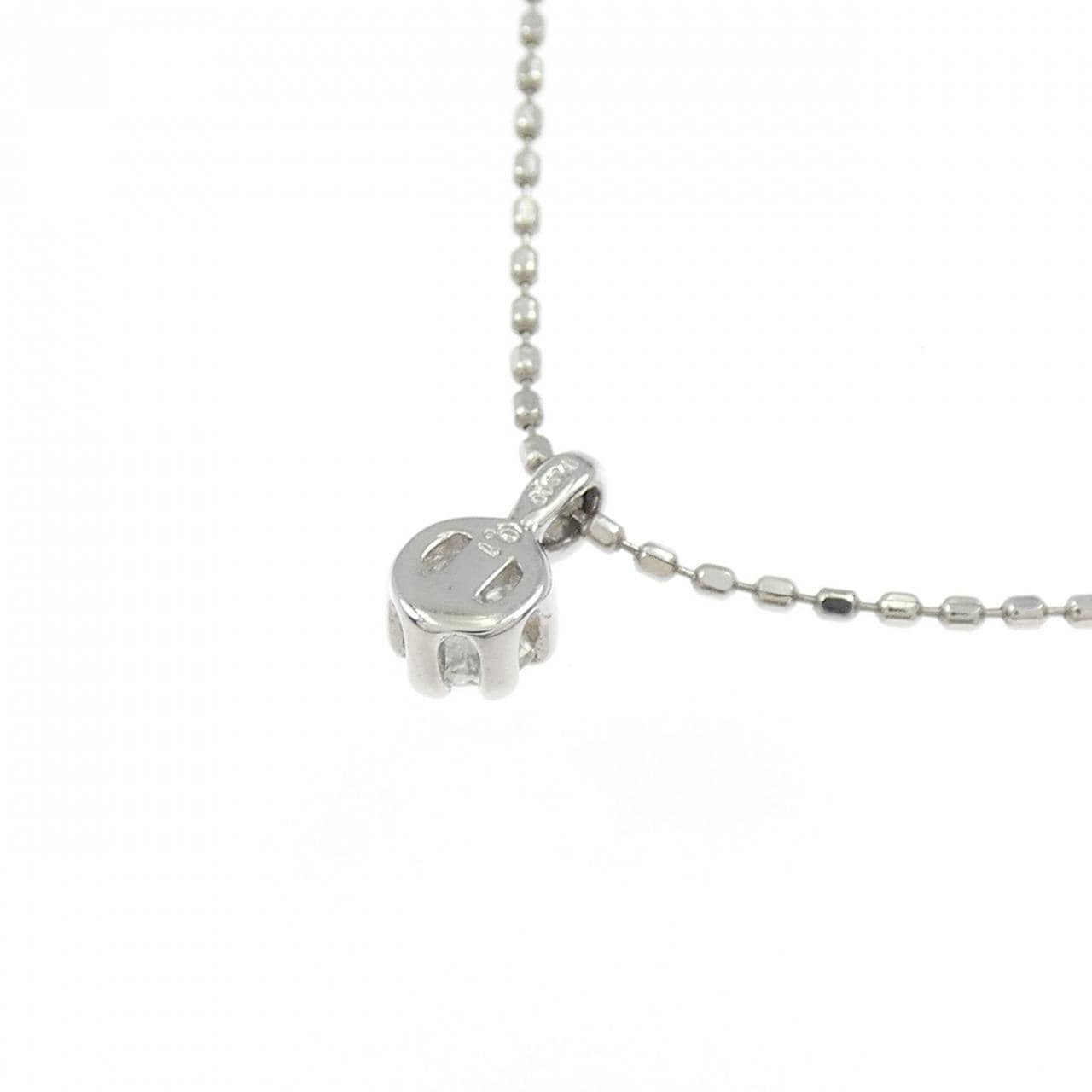 PT900/PT850 ソリティア ダイヤモンド ネックレス 0.1CT