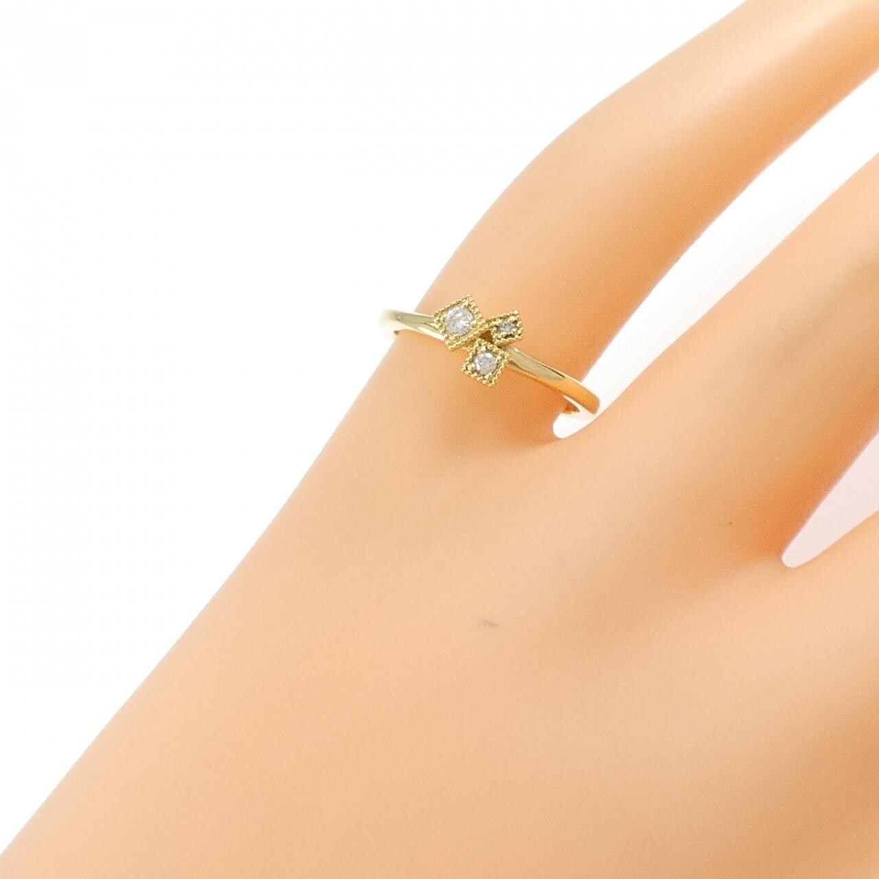 K18YG ダイヤモンド リング 0.06CT
