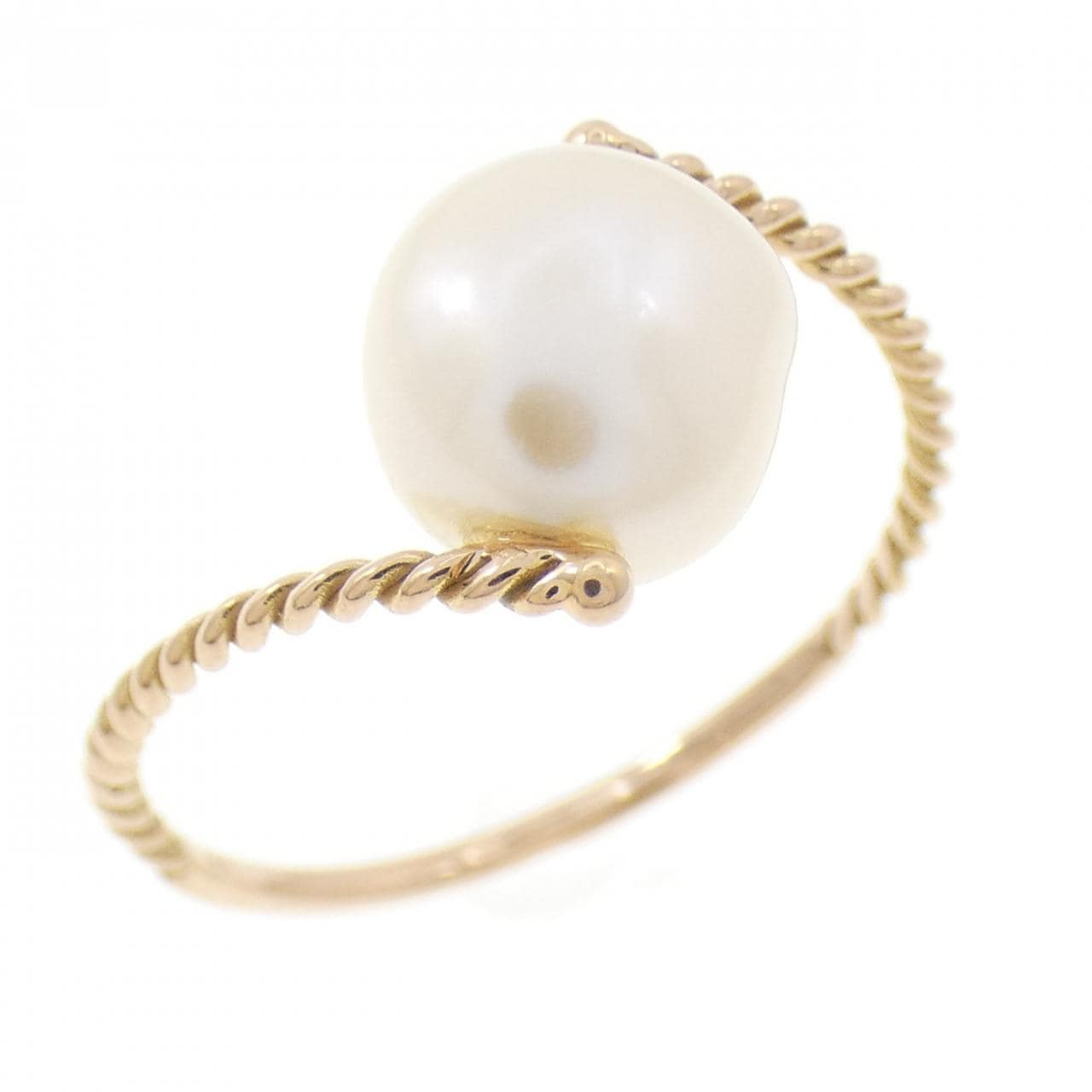 K18PG淡水珍珠戒指