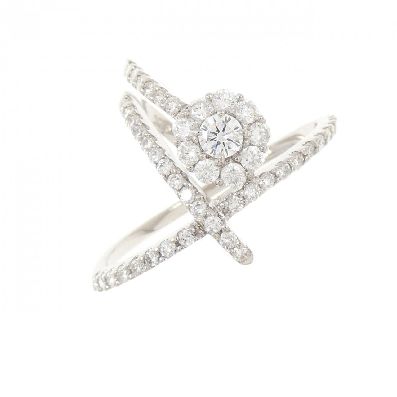 18KWG ダイヤモンド リング 0.18CT