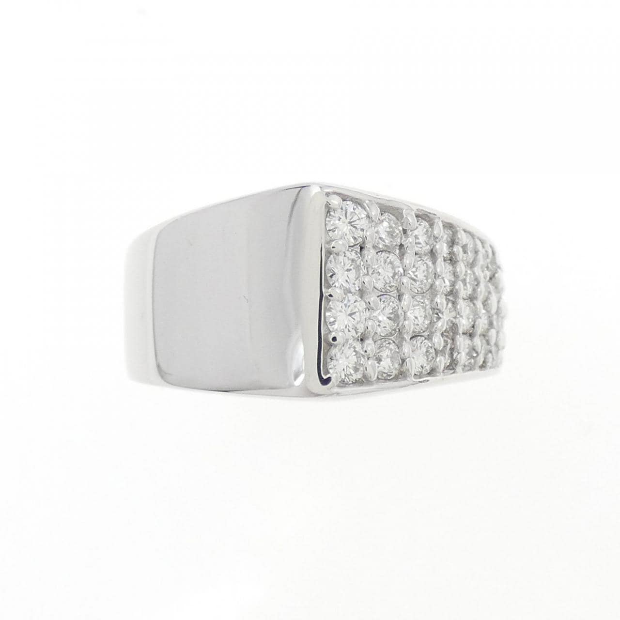 K18WG pave Diamond ring 0.58CT