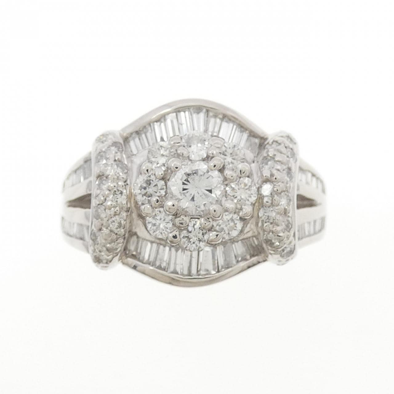 PT900钻石戒指，1.66克拉