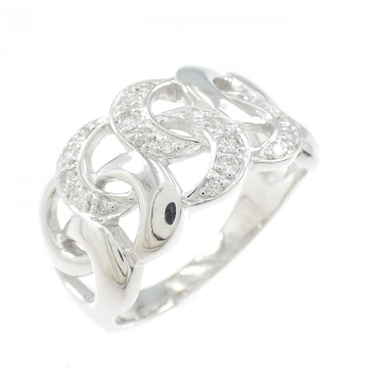 K18WG ダイヤモンド リング 0.18CT