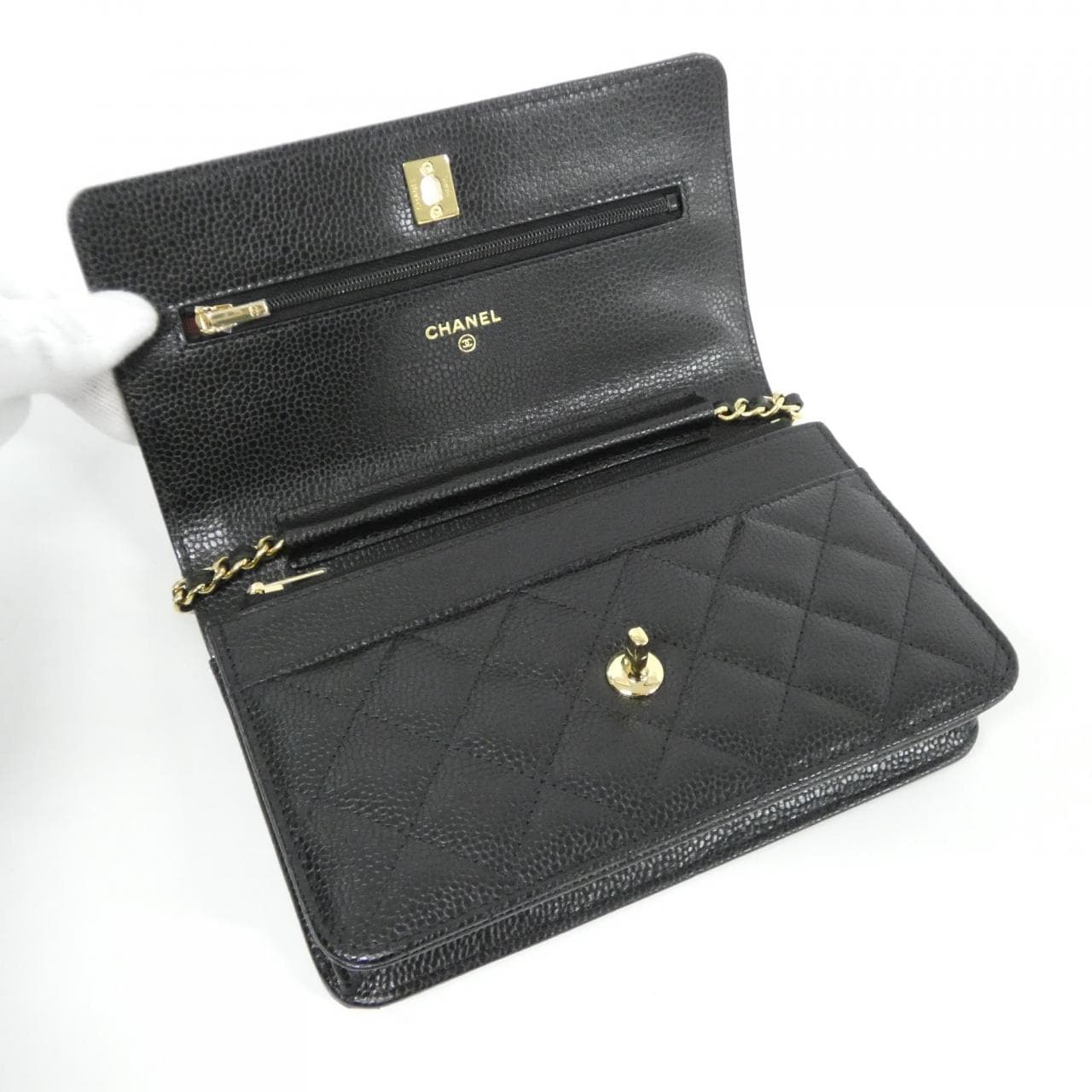 【未使用品】シャネル AP4241 チェーンウォレット