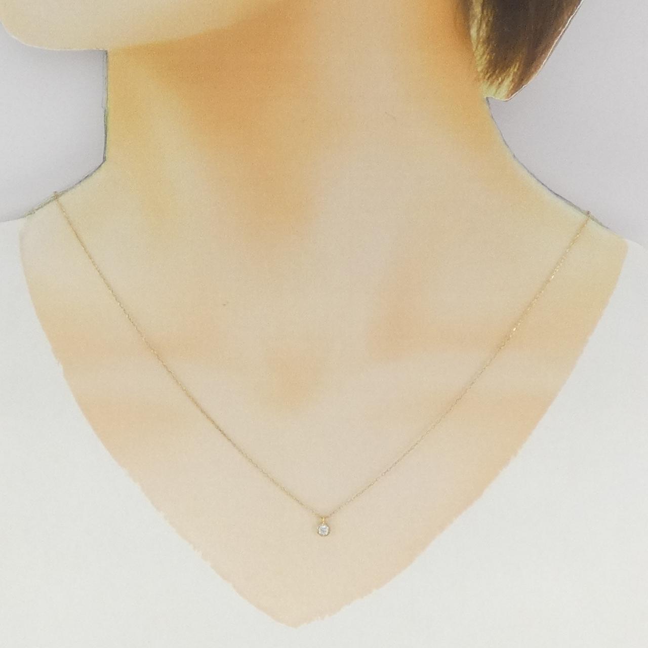 K18YG ダイヤモンド ネックレス 0.10CT