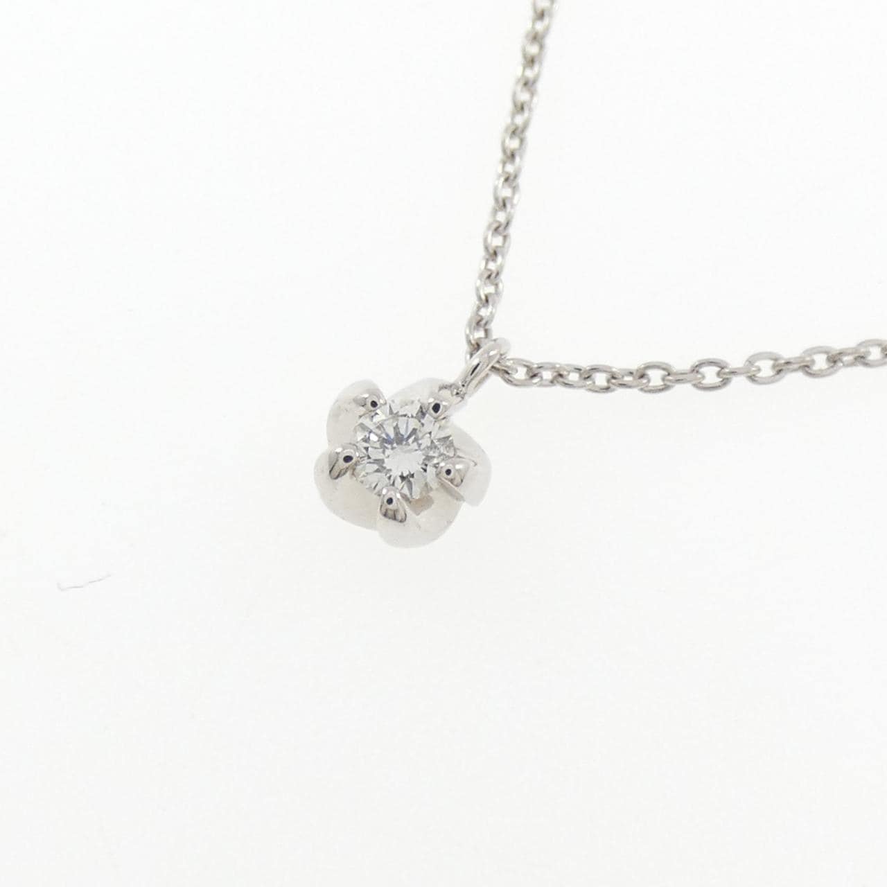 K18WG ダイヤモンド ネックレス 0.07CT