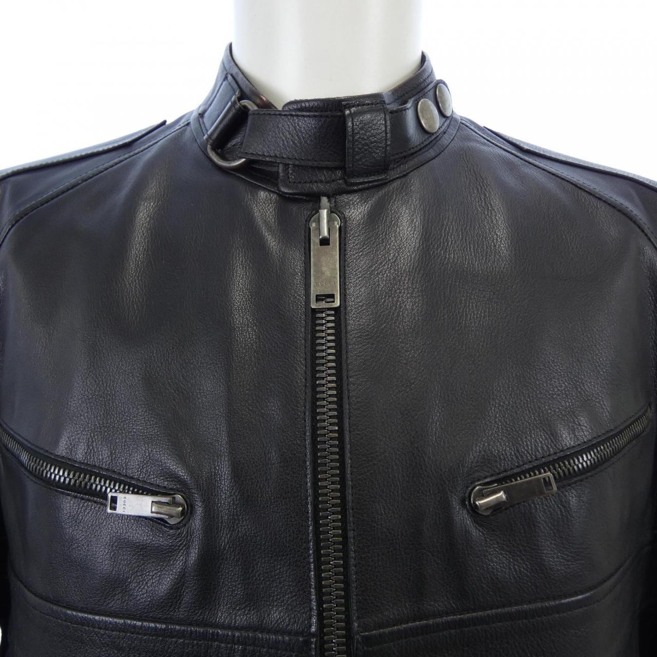 グッチ GUCCI 122314 XN063 レザージャケット