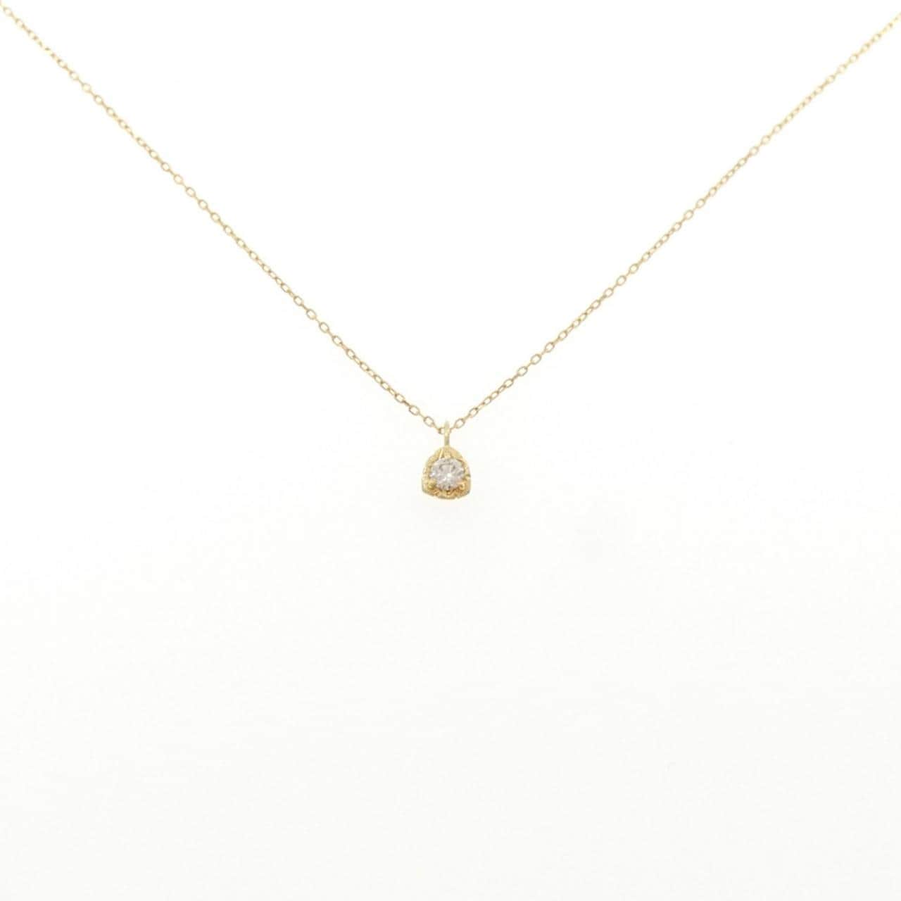 750YG/K18YG ダイヤモンド ネックレス 0.10CT