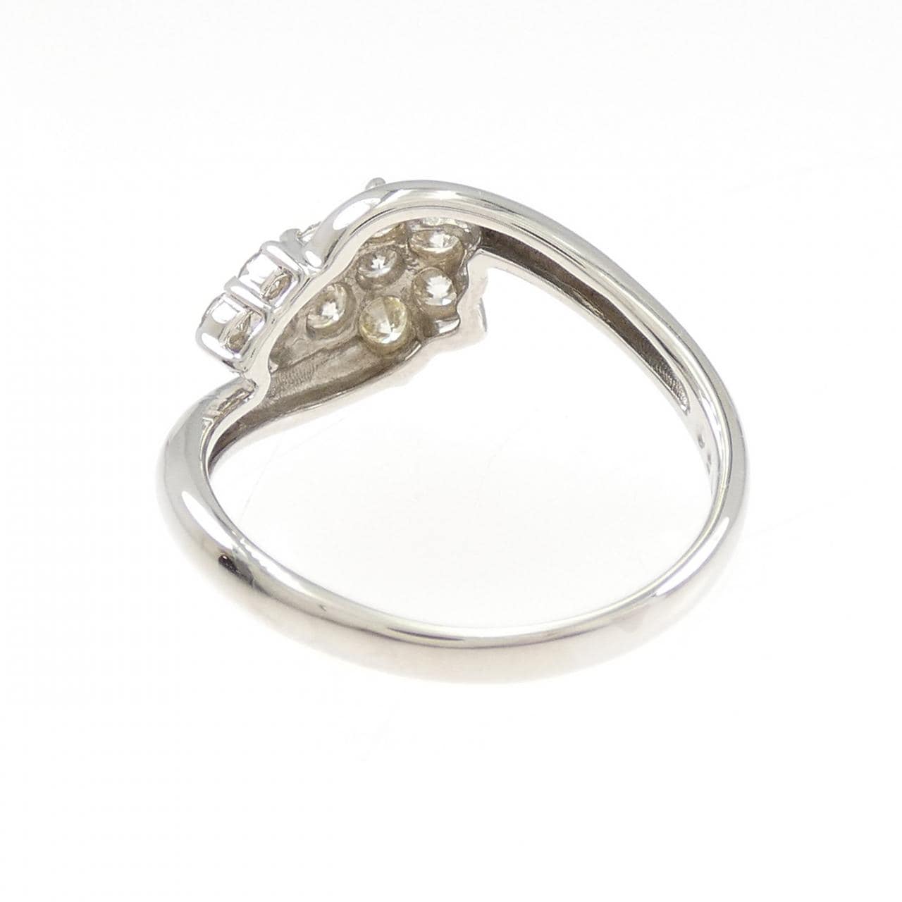 PT900 フラワー ダイヤモンド リング 0.50CT