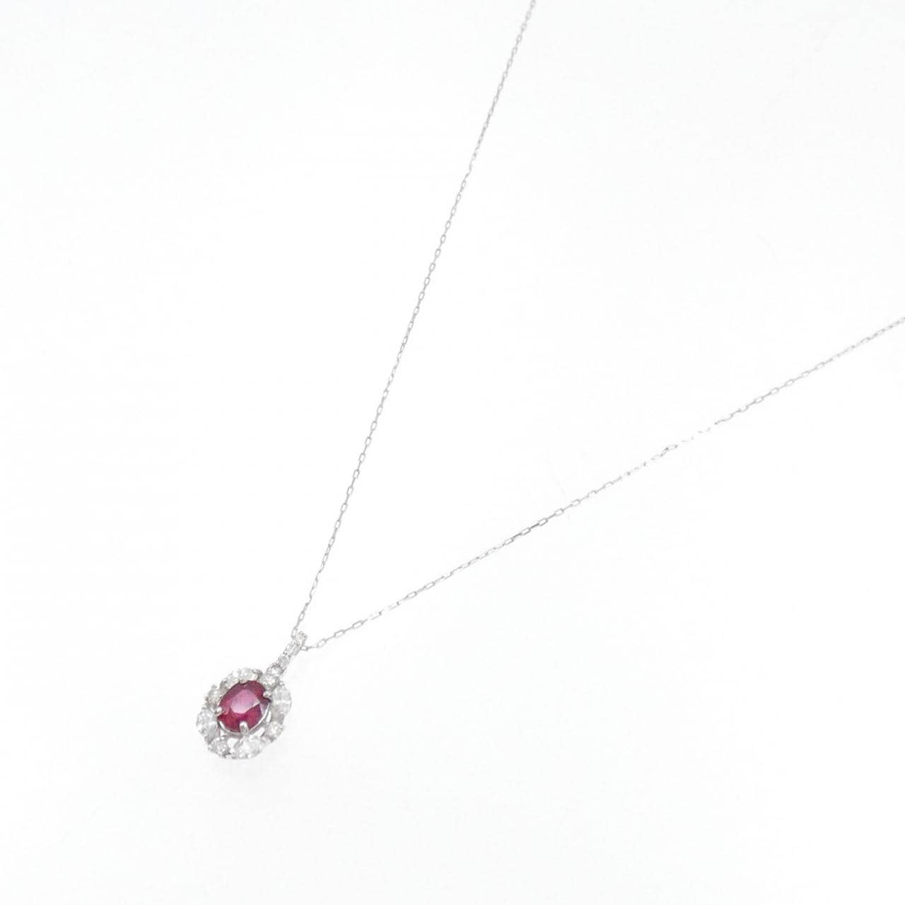 [新品] PT900/PT850 红宝石项链 0.31CT