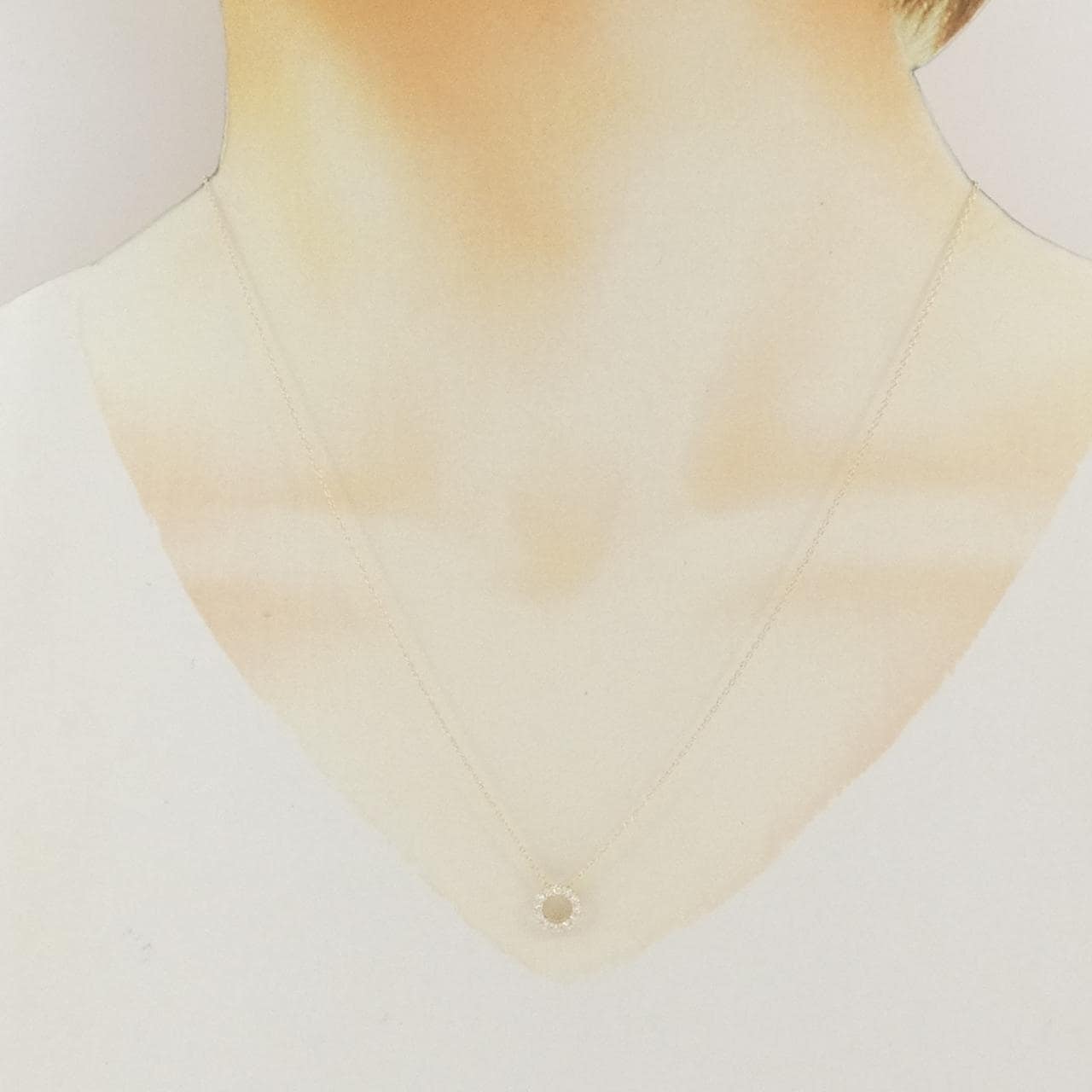 【リメイク】K10YG ダイヤモンド ネックレス 0.18CT