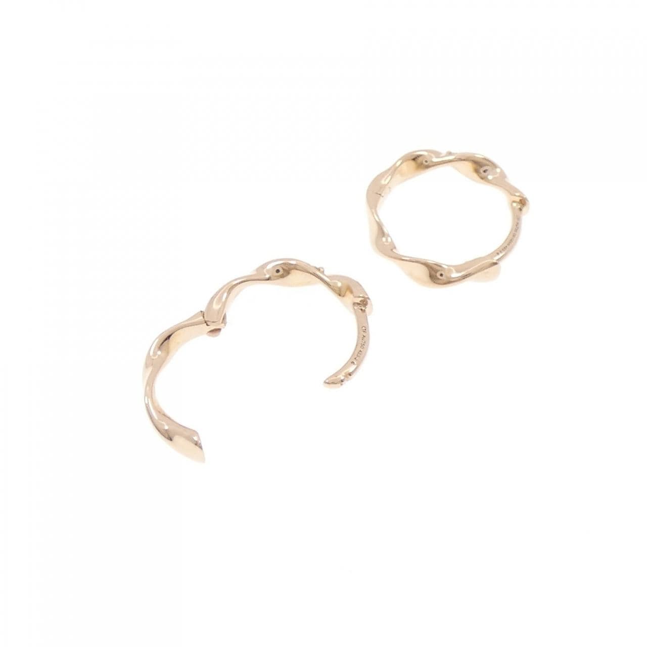 750PG ダイヤモンド ピアス 0.023CT