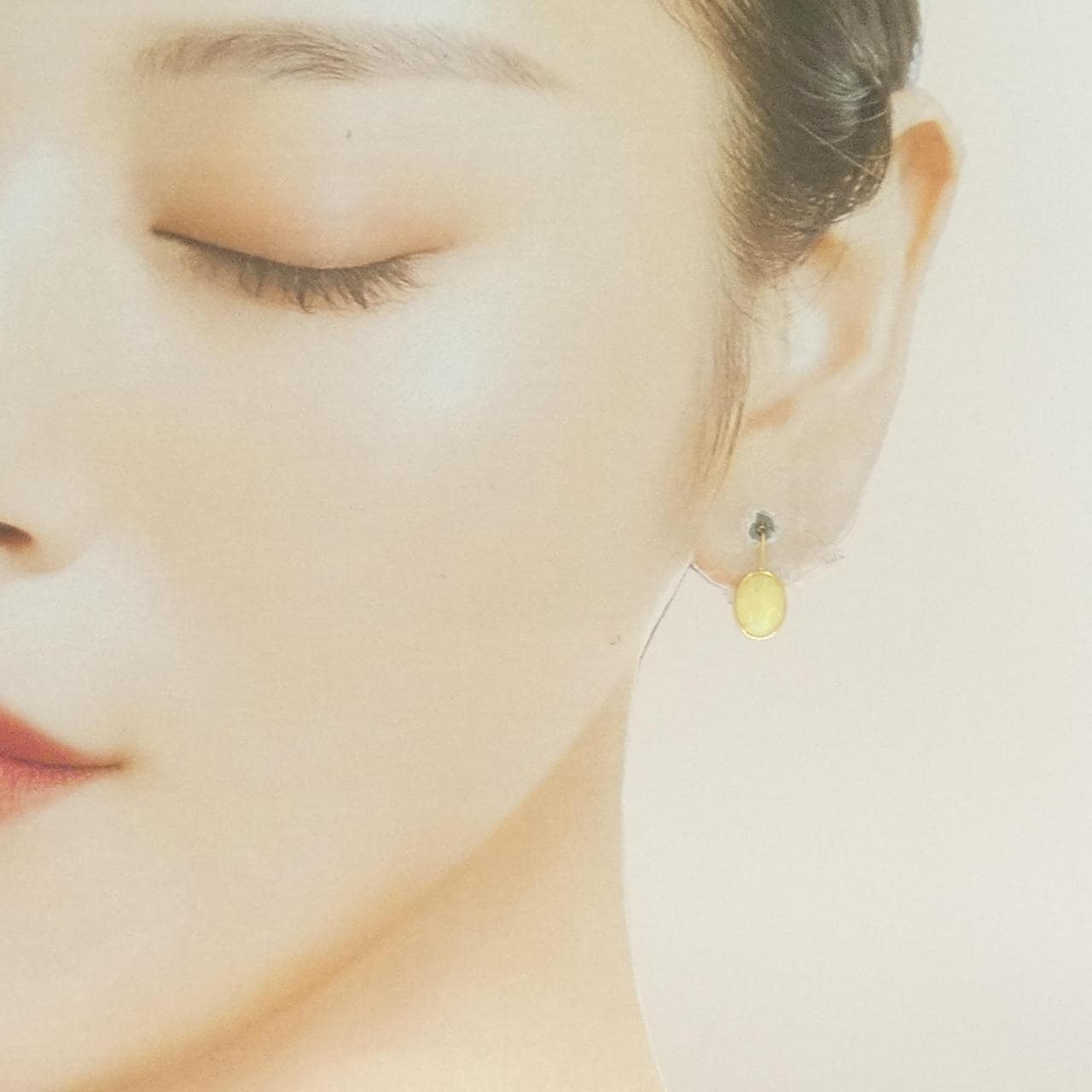 K18YG オパール ピアス 1.20CT