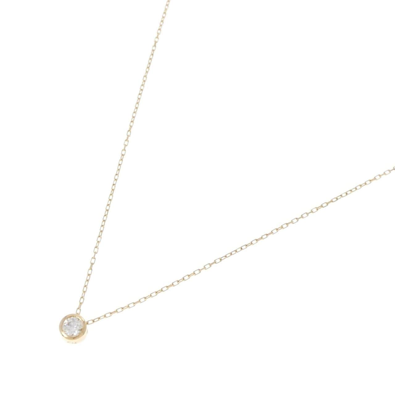 K18YG ダイヤモンド ネックレス 0.14CT