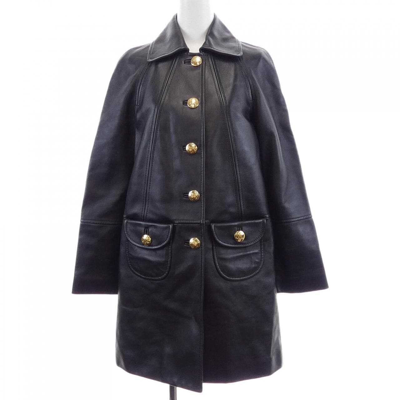 セリーヌ CELINE クロディーヌカラー 2D561583C レザーコート