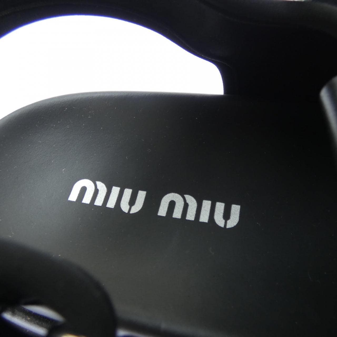 ミュウミュウ MIU MIU レースアップ チャンキーネオスプーン 5X418E サンダル