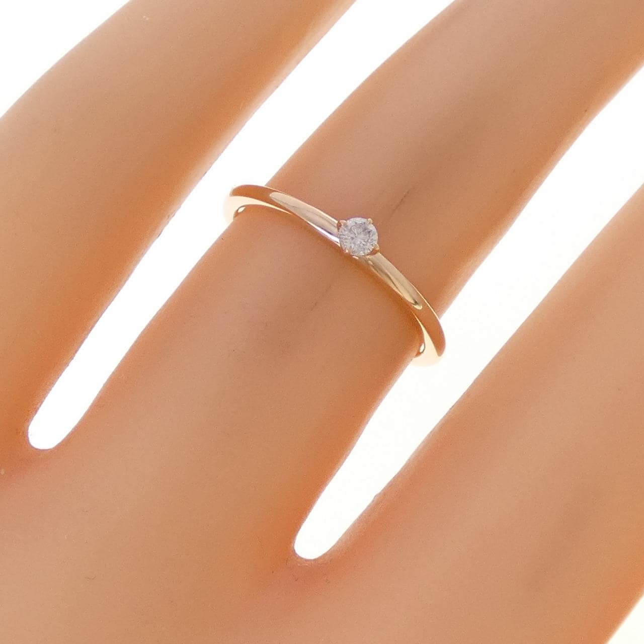 K10PG ダイヤモンド リング 0.05CT