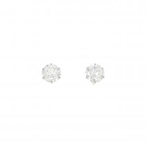 PT ダイヤモンド ピアス 0.303CT 0.313CT E SI2 VG