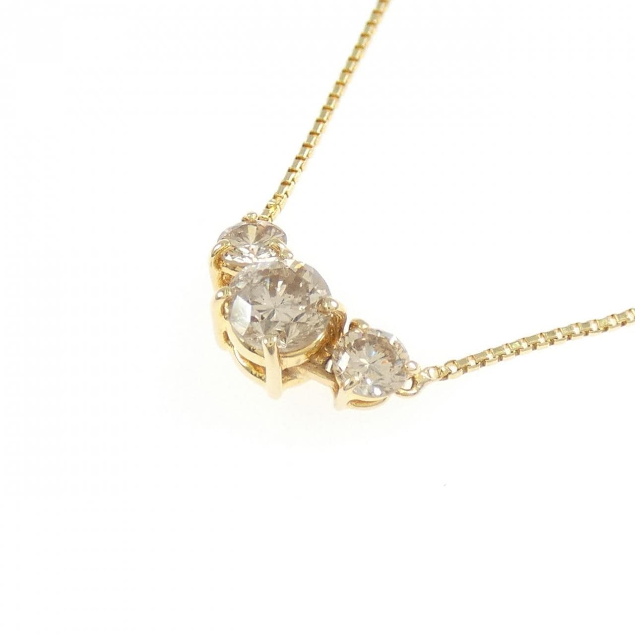 K18YG ダイヤモンド ネックレス 0.62CT