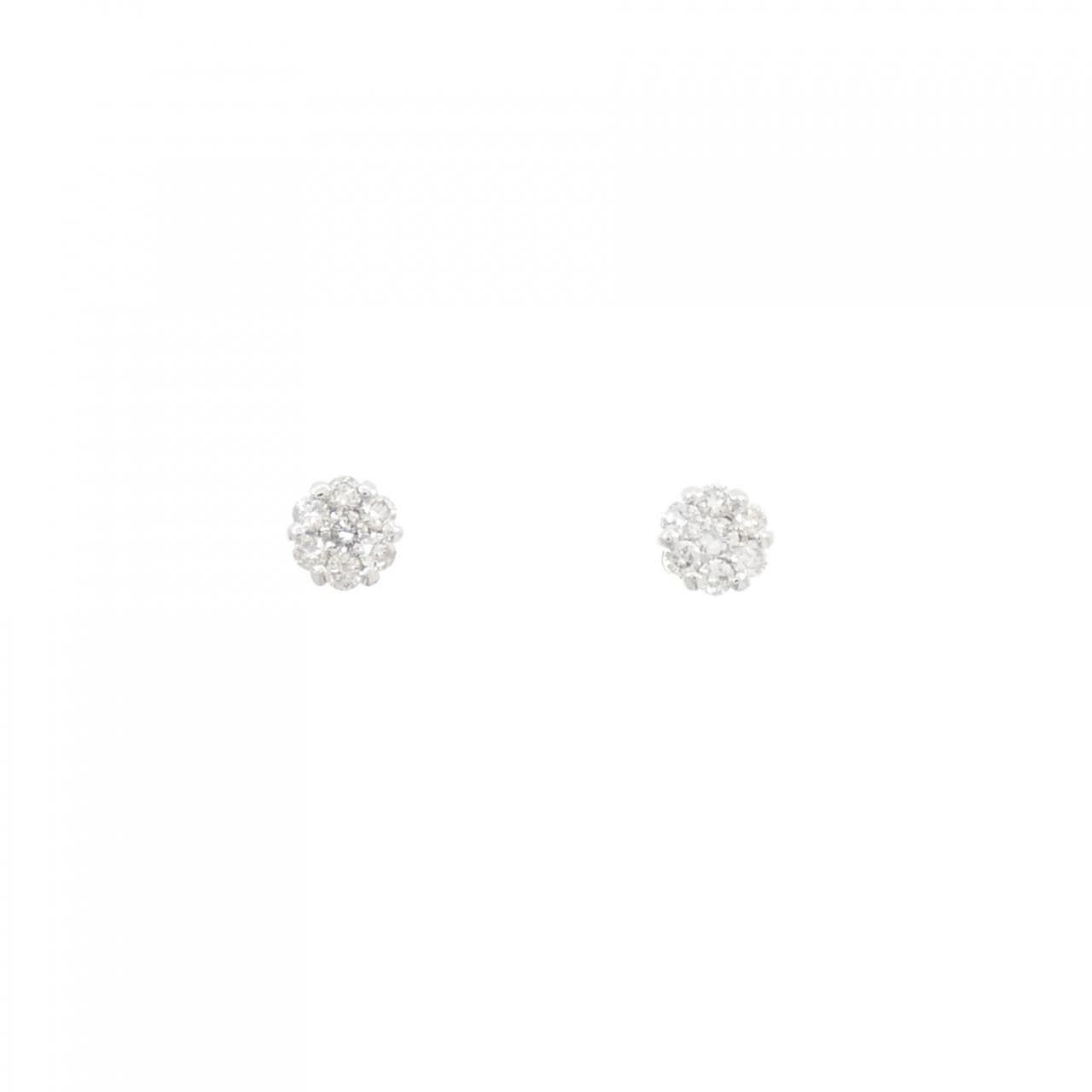 新品同様♡k18ホワイトゴールド♡フラワーダイヤ♡0.50カラット♡ピアス K18ホワイトゴールド ピアス | 111011153202 | 【公式】4