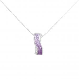 750WG/K18WG サファイヤ ネックレス 1.10CT