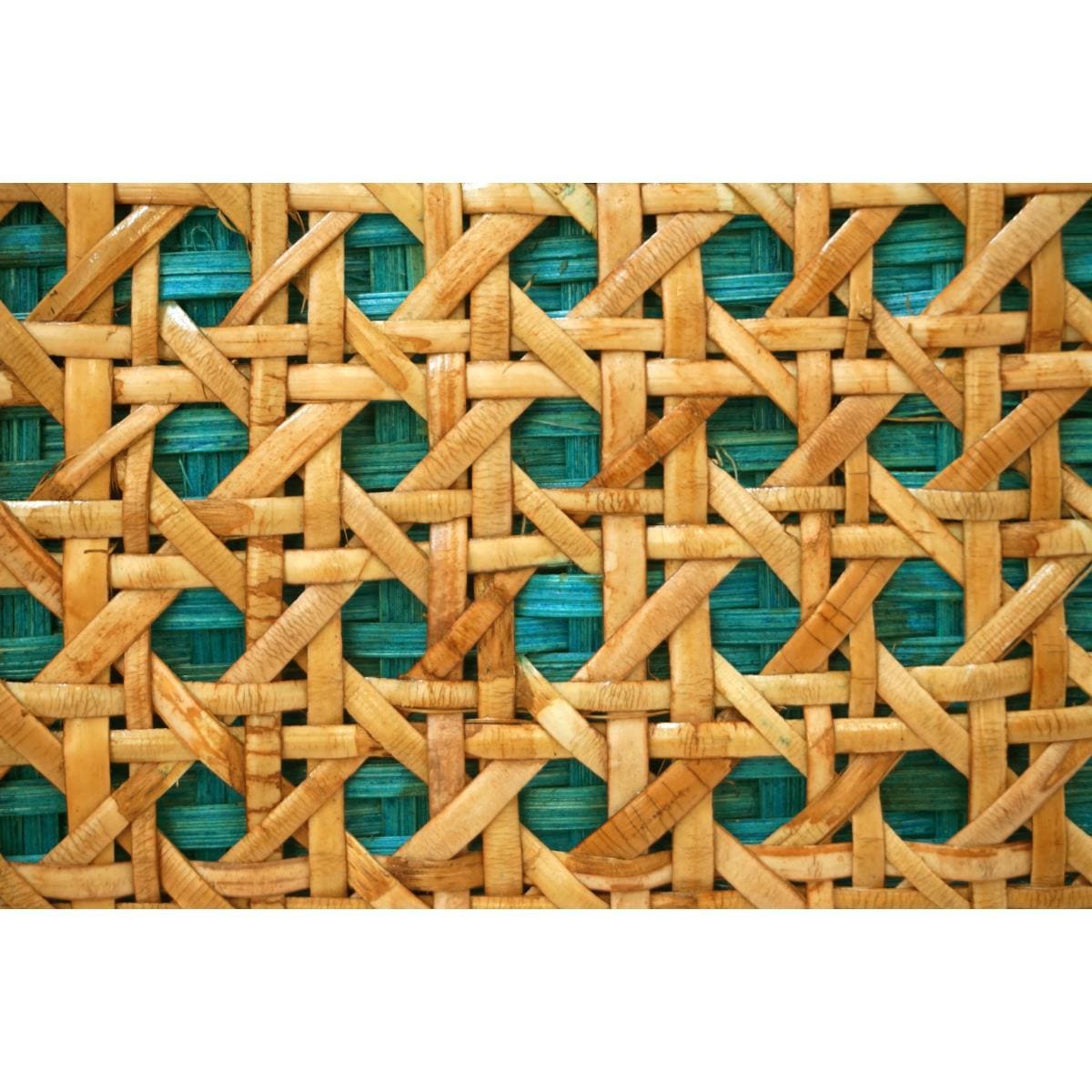 【新品】バッグ　籐　巾着付き