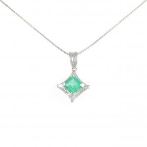 PT900/PT850 エメラルド ネックレス 1.01CT
