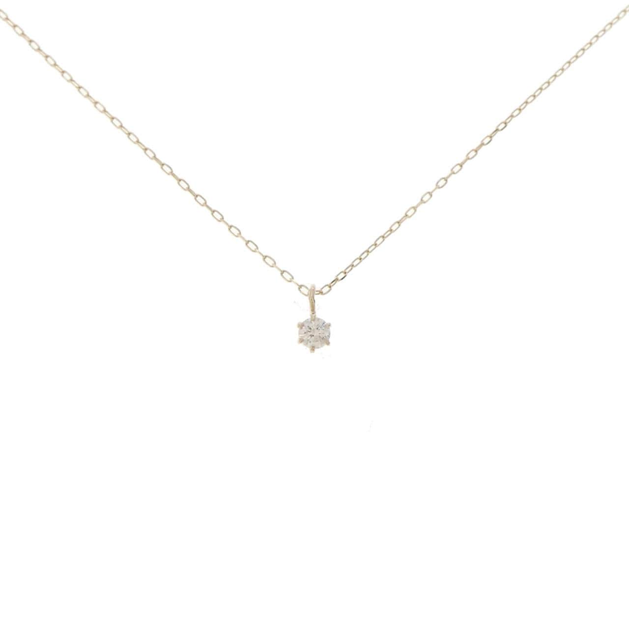 K10YG ダイヤモンド ネックレス 0.06CT