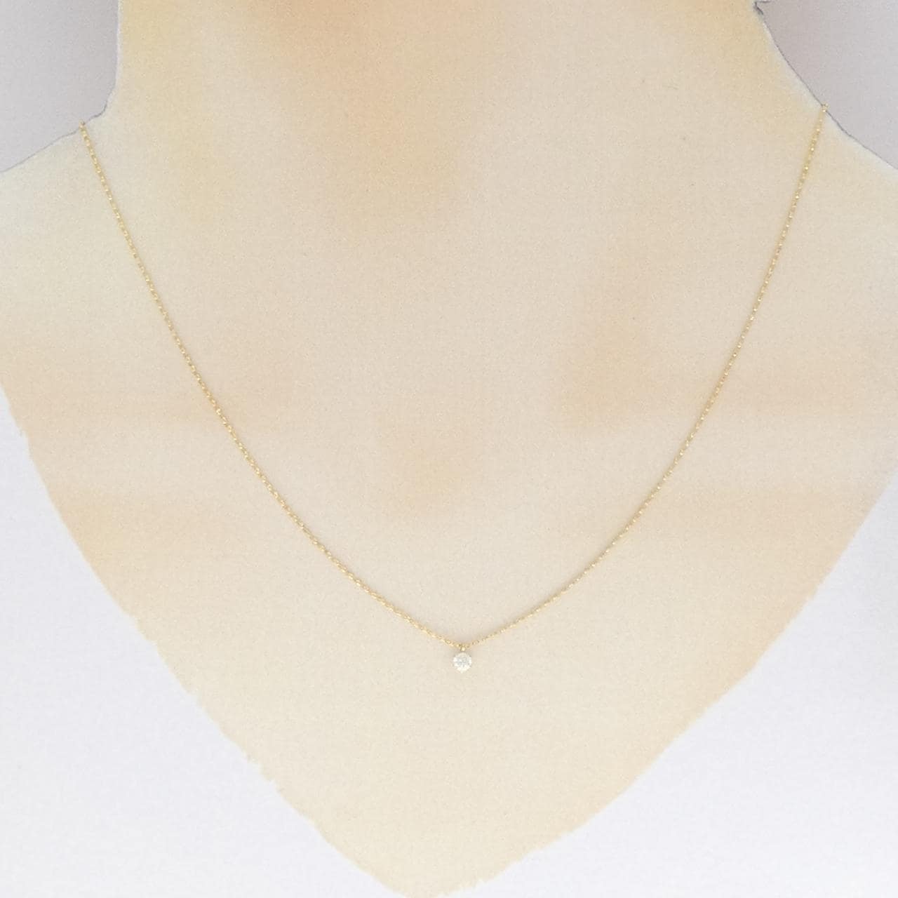 K18YG ダイヤモンド ネックレス 0.10CT