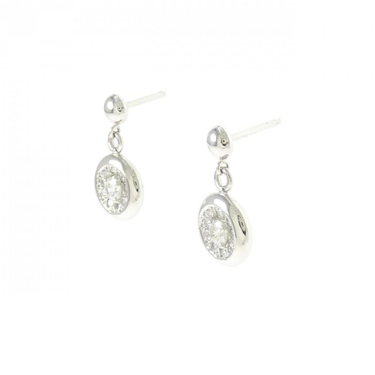 PT900 ダイヤモンド ピアス 0.44CT