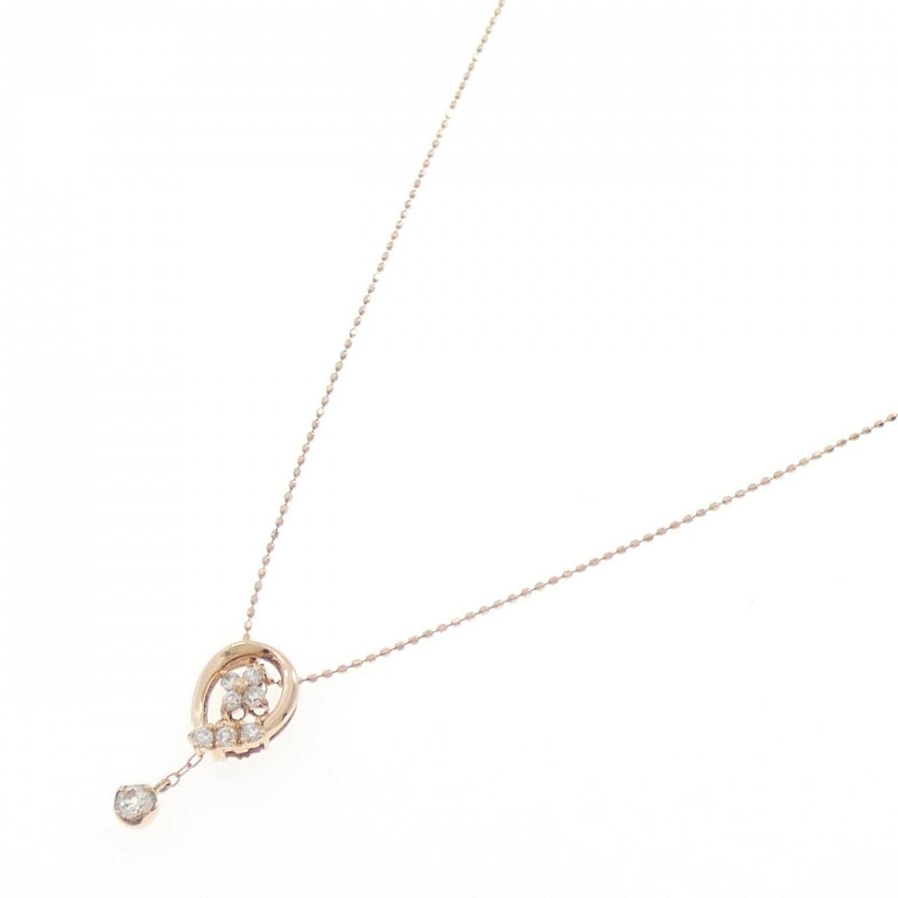 K10PG 2WAY キュービック ネックレス