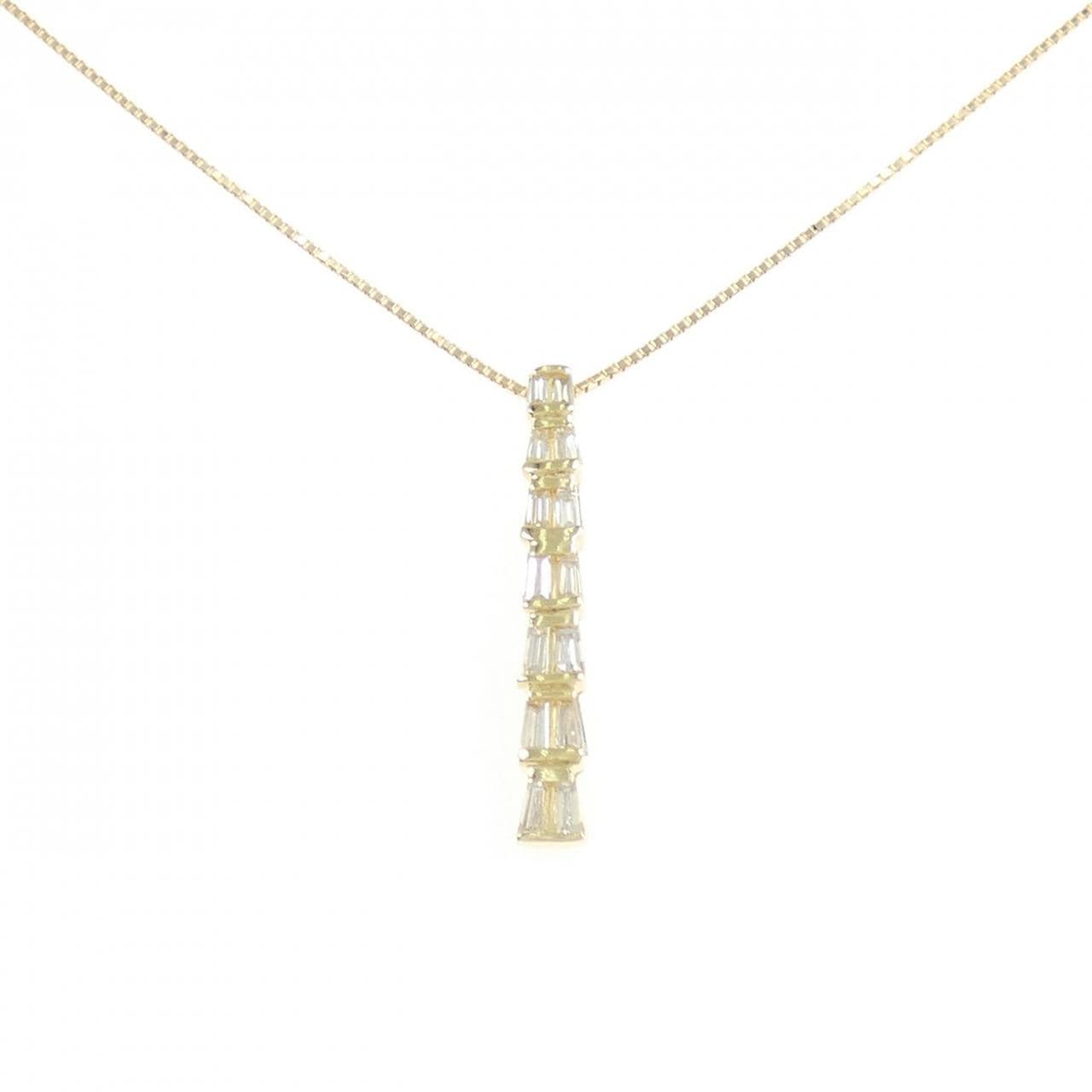 K18YG ダイヤモンド ネックレス 0.92CT