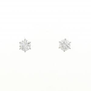 【リメイク】PT900/ST ダイヤモンド ピアス 0.300CT 0.316CT D-E VVS2 VG