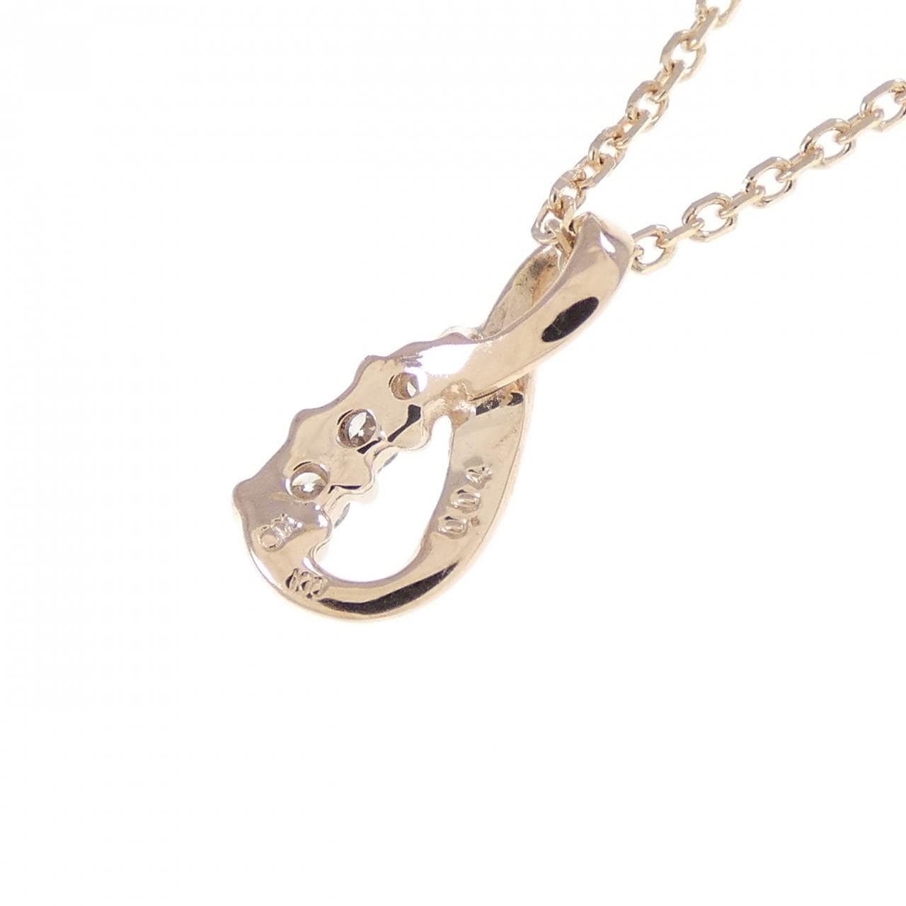 K10PG ダイヤモンド ネックレス 0.04CT
