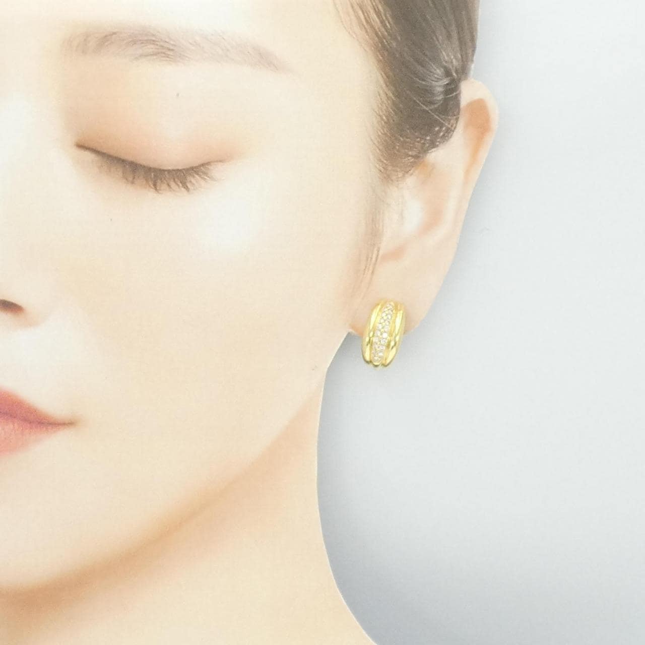 K18YG ダイヤモンド ピアス/イヤリング 0.50CT