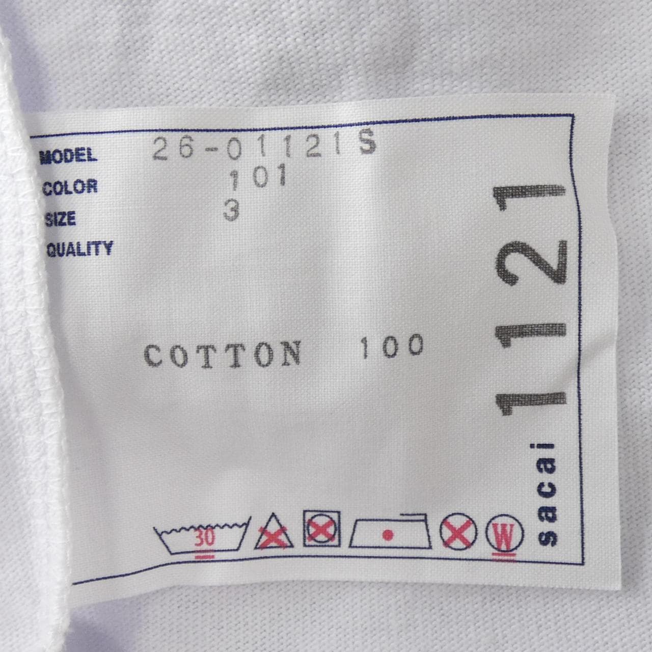 サカイ SACAI GEOFF MCFETRIDGE 26-01121S UNISEX Tシャツ